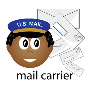 acclaim clipart: african american mail carrier
