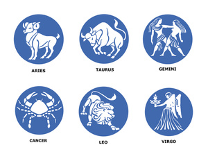 acclaim clipart: aries taurus gemini cancer leo and virgo zodiac signs