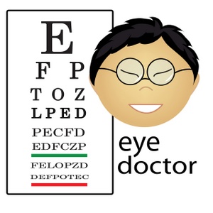 acclaim clipart: asian eye doctor occupation icon