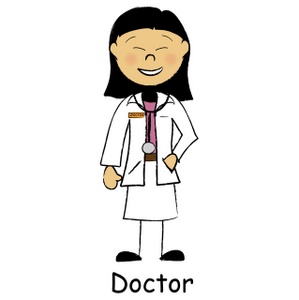 acclaim clipart: asian female doctor