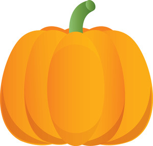clipart image of a fall pumpkin