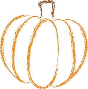 acclaim clipart: drawing of a pumpkin