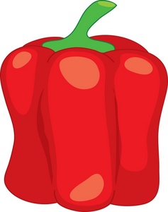 acclaim clipart: fresh red bell pepper