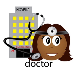 acclaim clipart: hispanic doctor icon