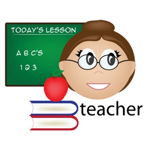 acclaim clipart: lady teacher