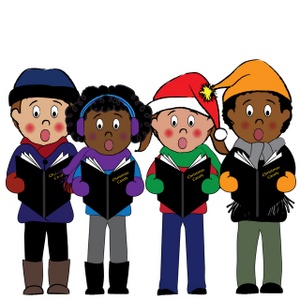 acclaim clipart: people christmas caroling during the holidayd
