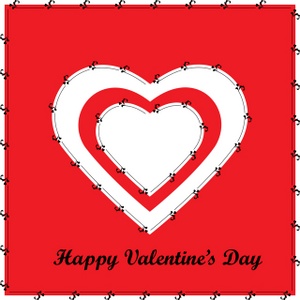 acclaim clipart: red and white valentine hearts