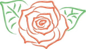 acclaim clipart: rose bloom design