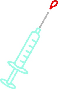 acclaim clipart: syringe with blood