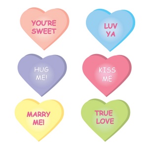 acclaim clipart: valentine heart candies