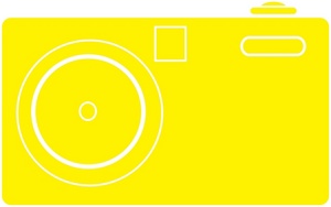 Camera Clipart Image: Yellow Camera